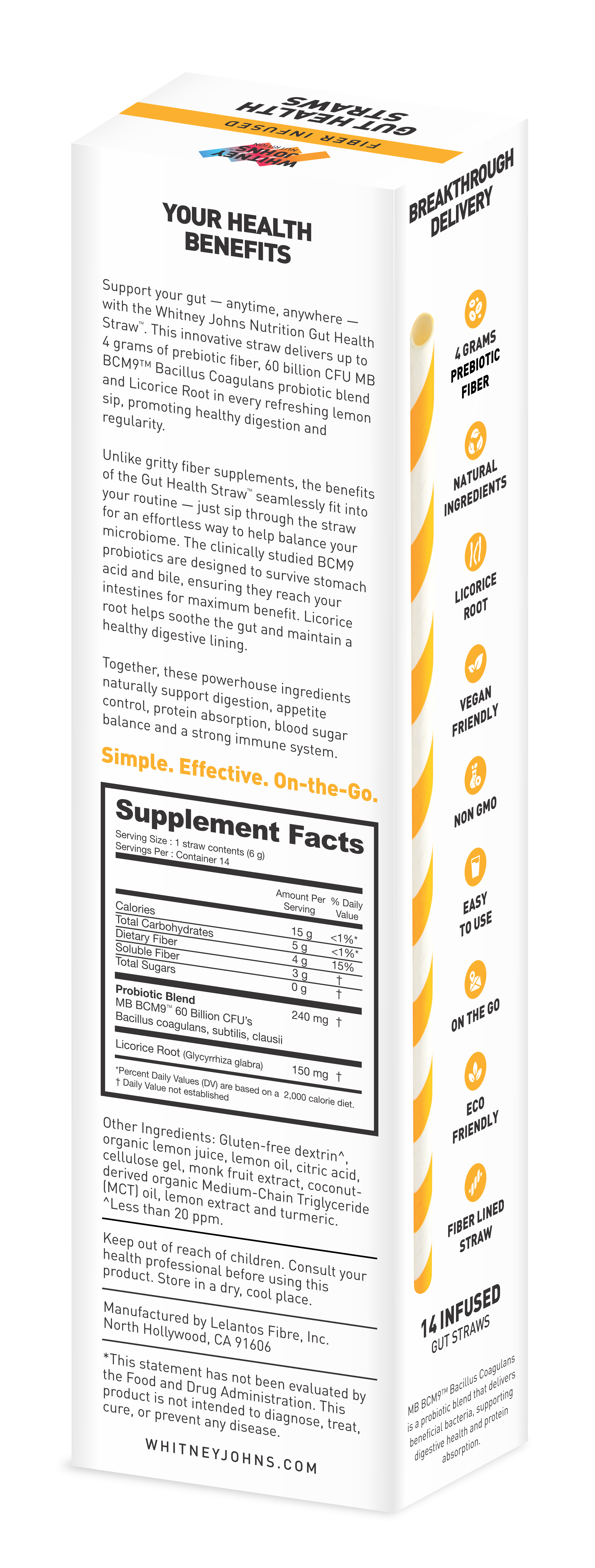 Whitney Johns Gut Health Straws™