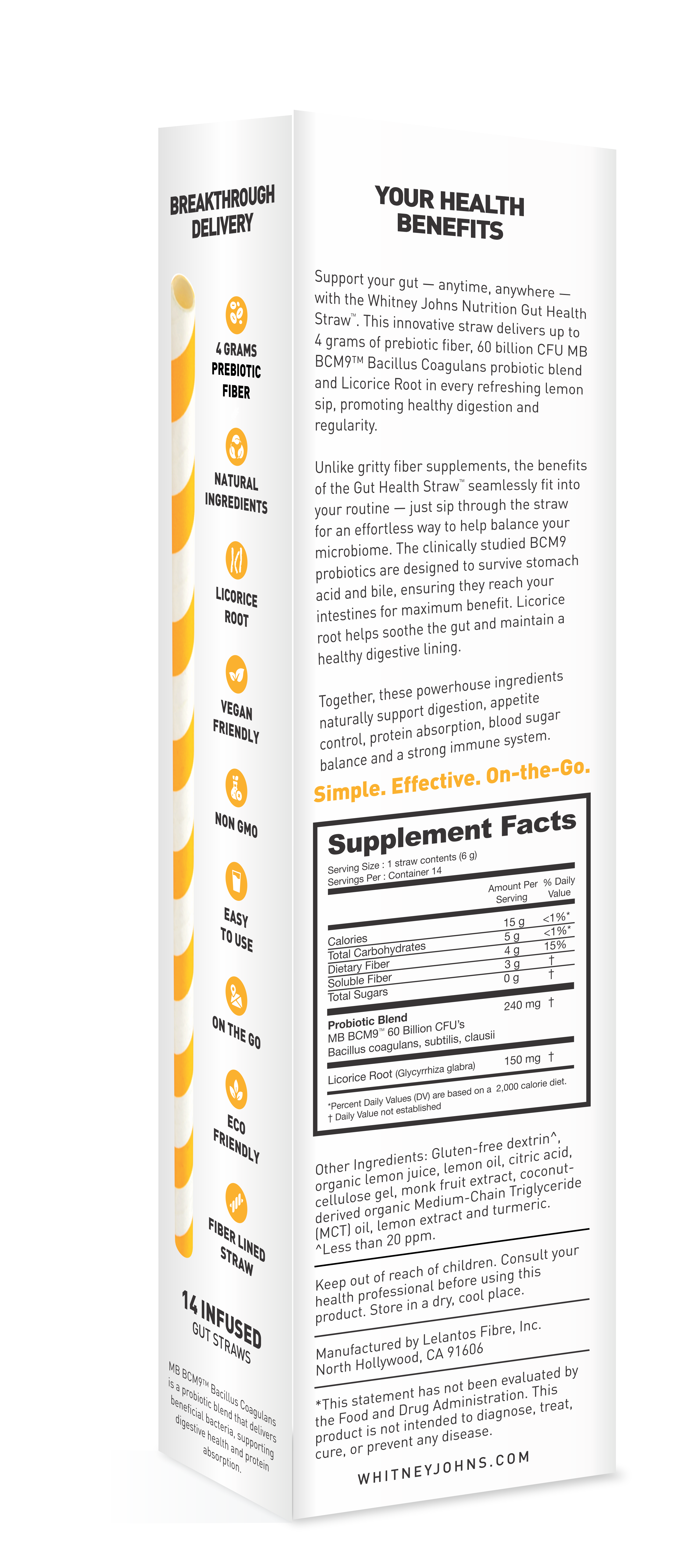 Whitney Johns Gut Health Straws™