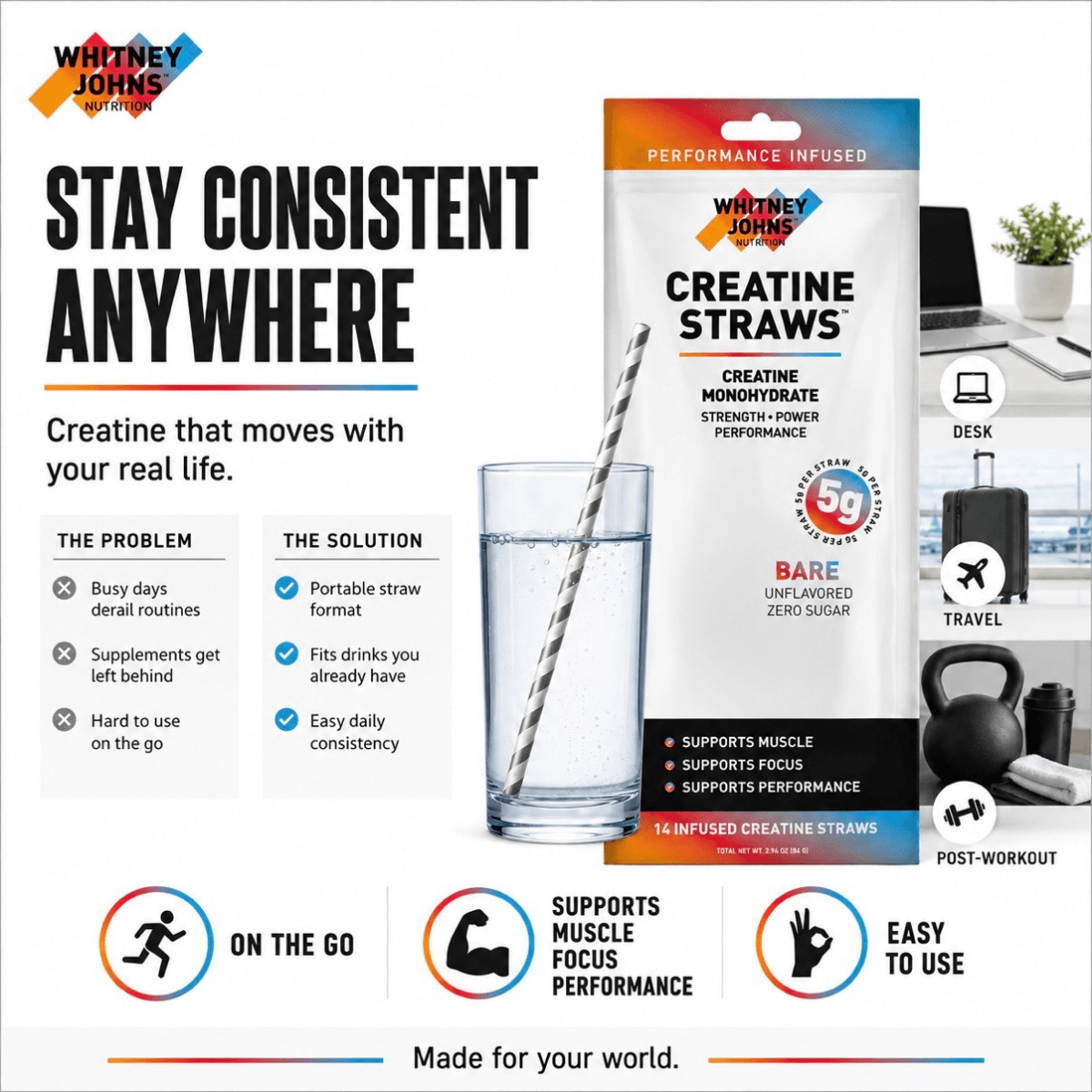 Creatine Straws